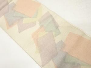 重ね色紙模様織り出し全通袋帯